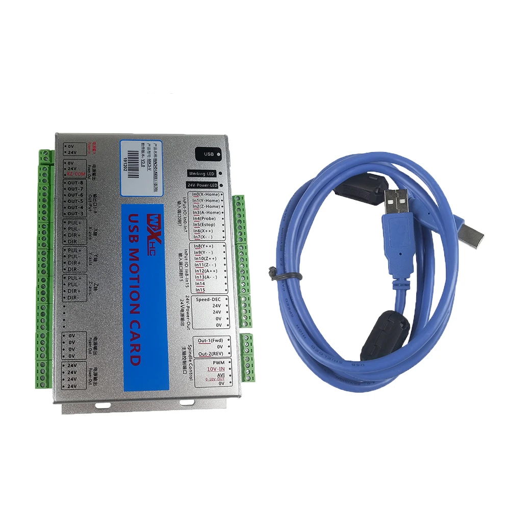 Imagem -02 - Cnc Cartão de Controle Eixos Eixos Eixos Xhc Mkx4 Mach3 Usb Cnc Cartão Controle Movimento 2000khz Suporta Sistema Windows Mach3 Mach4