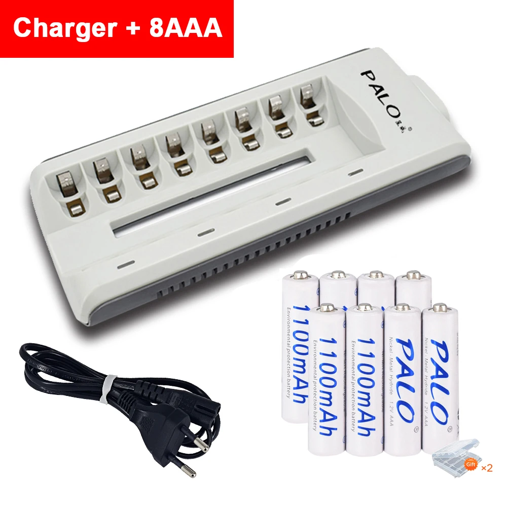 Palo-pilhas recarregáveis ni-mh, 1.2v, aaa, 3a, nimh, 1100mah, recarregáveis