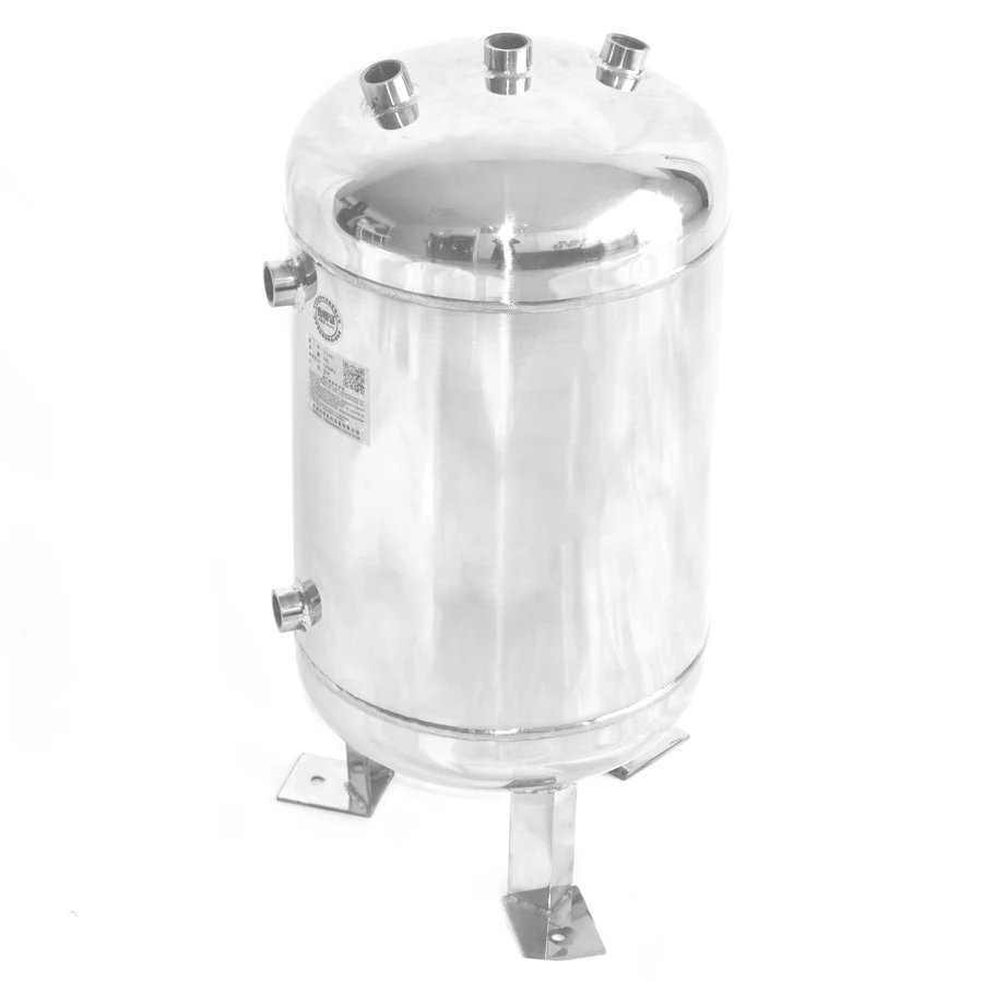 Imagem -06 - Tanque de Armazenamento de Gás Vertical de Personalizado Vácuo Buffer Pressão do Tanque Suportar 1.1.25mpa Aço Inoxidável 20l 304