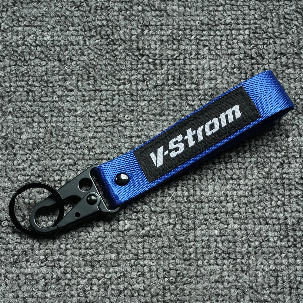 Motorcycle Embroidery Keychain Keyring Key Chain Ring For SUZUKI VSTROM DL250 DL650 V-Strom DL1000 DL 650/ 1000/XT Accessories