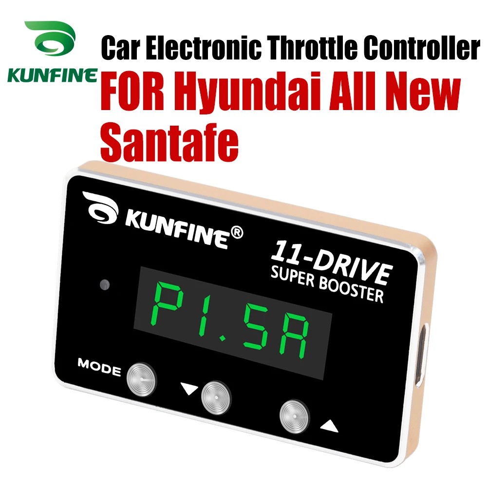 KUNFINE Car Electronic Throttle Controller Racing Accelerator Potent Booster For Hyundai All New Santafe Tuning Parts