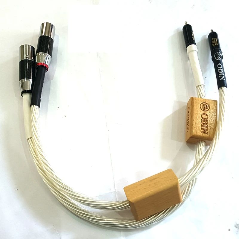 

New HiFi Hi-end Silver Plated shield Hifi Data Cable ODIN NORDOST Male Female RCA XLR Audio Cable Extend Cord Wire