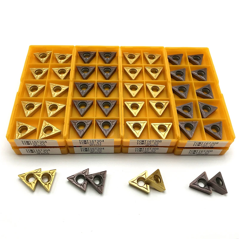 Ferramenta de Torneamento Externo Carbide Insert Ferramenta de Torno Cnc Ferramenta de Corte de Torneamento de Metal de Alta Qualidade Tcmt16t304 Tcmt16t308 Tcmt 16t304 08