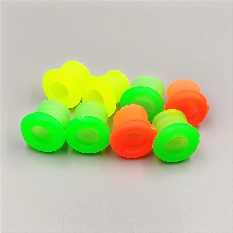 2/4pcs Fishing High Elasticity Silicone Rods Stop Universal Size Multi-color Rod Clip Rubber Shaped Ring Anti-skid Pole Sleeve