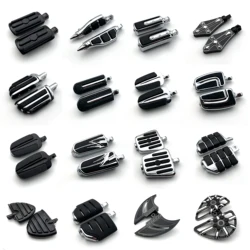 REALZION Motorcycle Part Male Mount Foot Pegs Footrest Footpegs For Harley Davidson Sportster Iron Touring Custom Dyna Softail