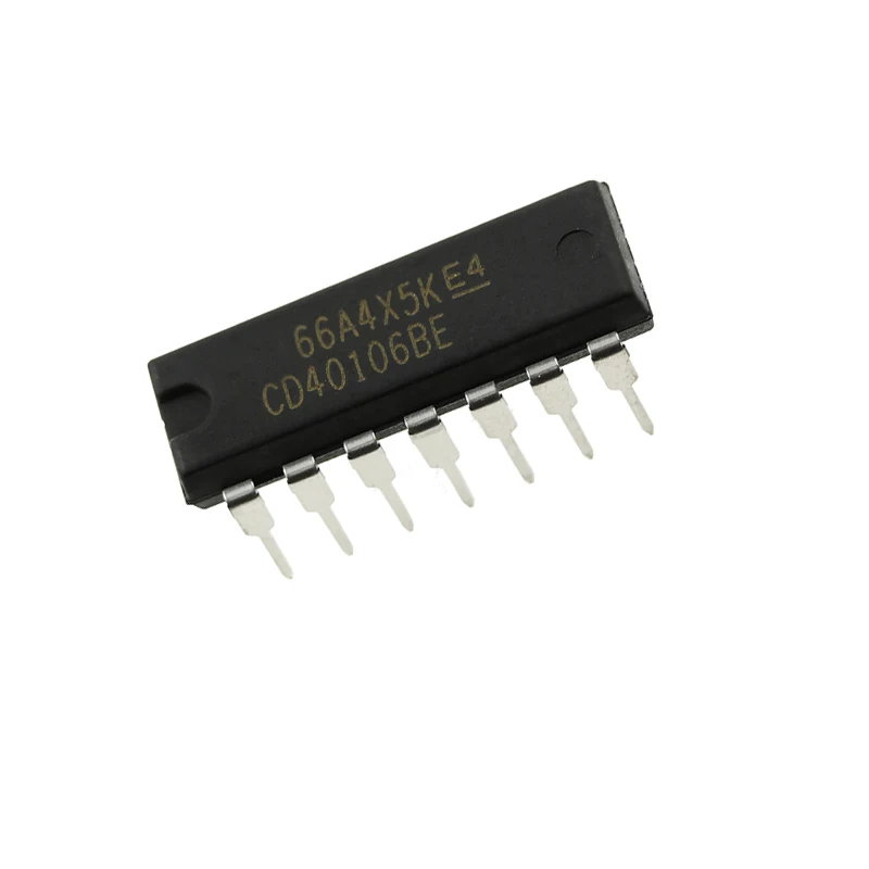 10PCS/LOT CD40106BE CD40106 DIP-14 Six Schmitt Trigger Chip New Good Quality Chipset In Stock