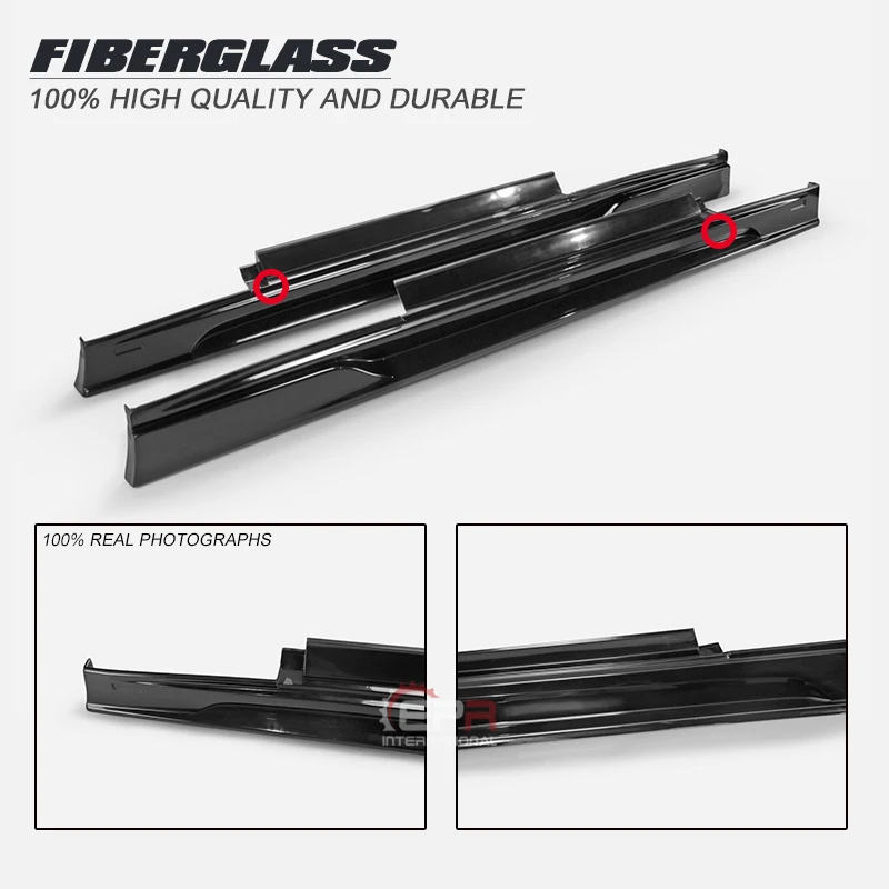 

For Nissan R35 GTR CBA DBA ROW Style Fiberglass Side Skirt FRP Fiber Glass Door Step Cover Set Tuning Trim Drift Racing Part