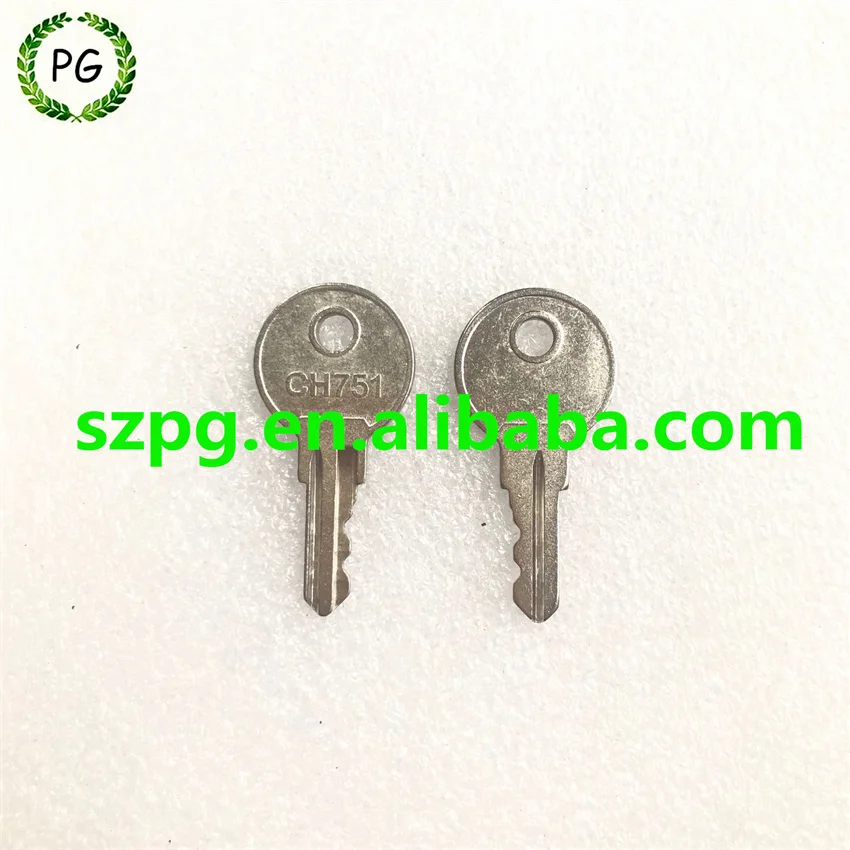 2PCS CH751 Key for RV Campers Cabinets Push Lock