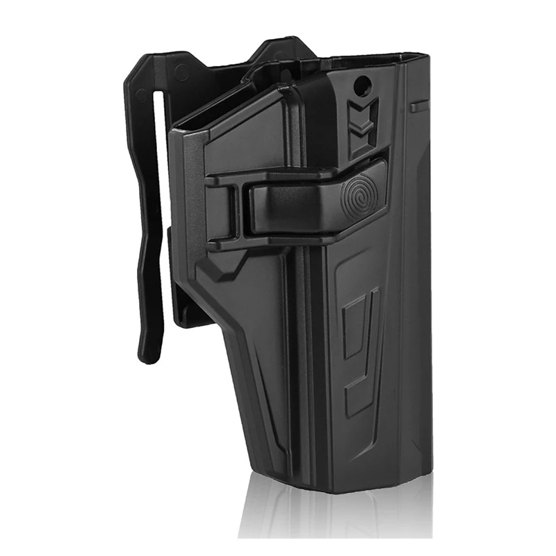 Tactical CZ P07 P09 Drop Leg Thigh Holster Pistol Gun Holster With Belt Loop Auto-Lock Palstic-Steel Gun Holder Case