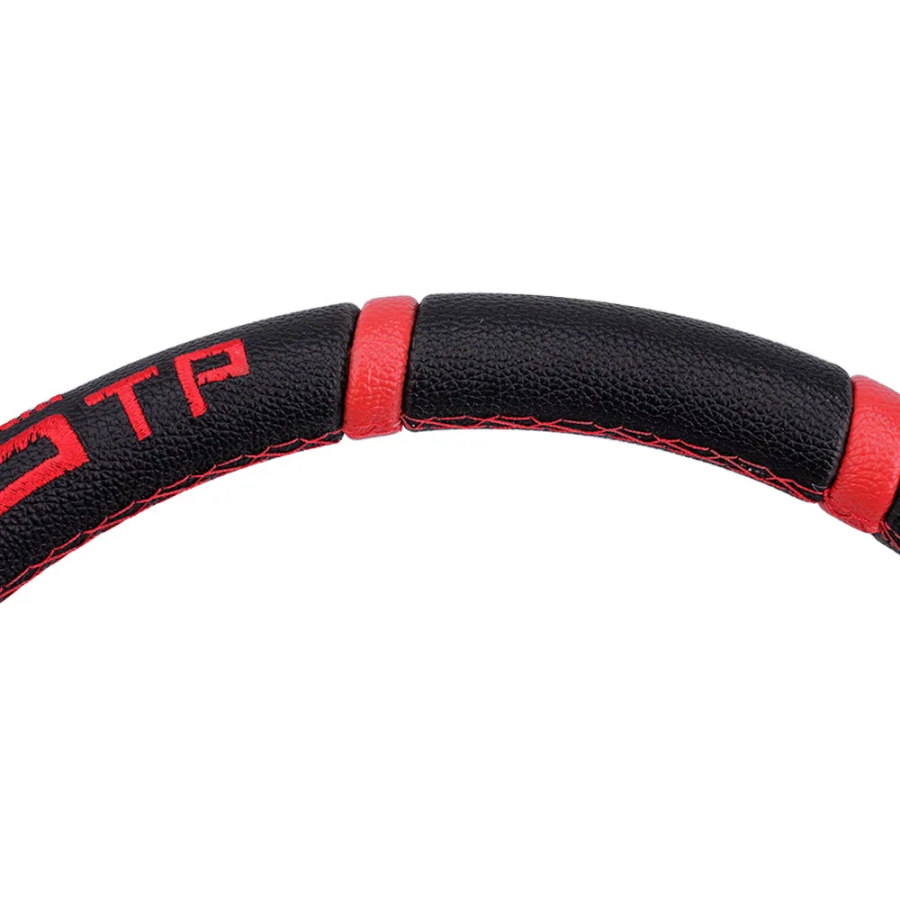 RASTP-Universal 14inch  Deep Dish Drifting Sport Steering Wheel Leather Surface Racing Style RS-STW026-TP