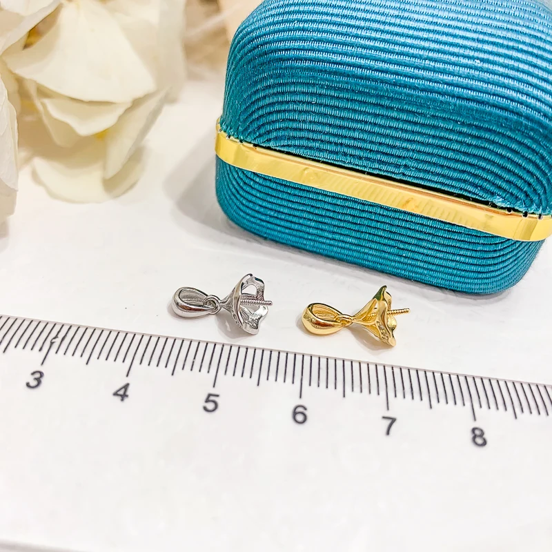 3Pcs/Lot Wholesale DIY Pearl Pendant Jewelry Findings S925 Women Fashion Pendant Jewelry Making