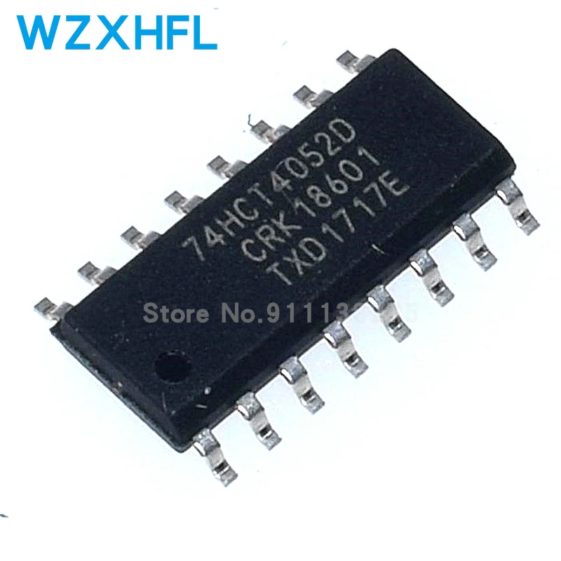 5PCS  74HCT4052D,118 chip SOP-16 dual-channel 4-channel analog multiplexe