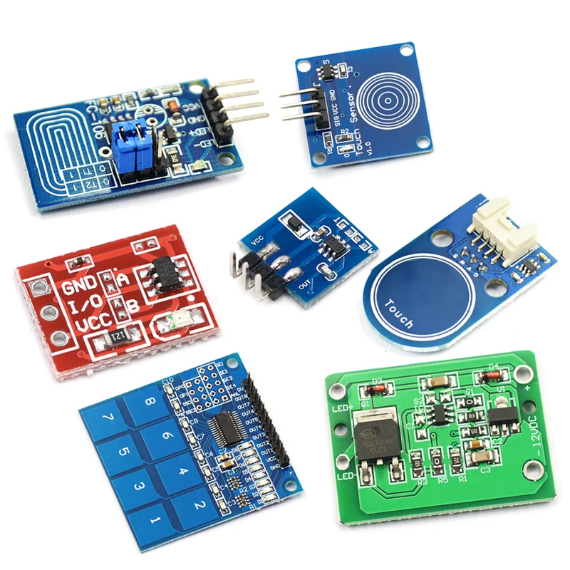 5/2/1PCS 1/4/8Channel TTP223 TTP224 TTP226 Jog Digital Touch Button Sensor Capacitive Switch Modules Accessories for Arduino