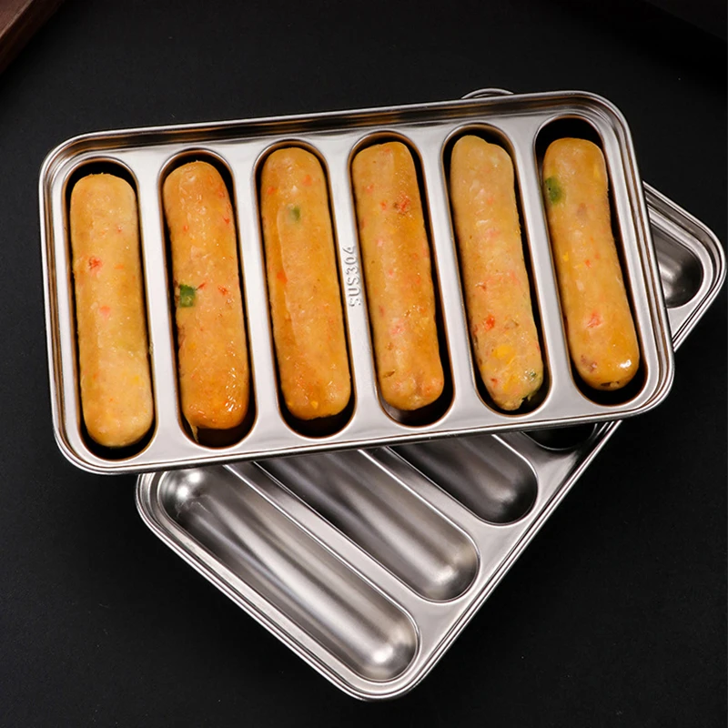 Stainless Steel Sausage Maker Mould DIY Ham Hot Dog Making Mould Sausages Box Baking Tools Molds Kitchen Accessories