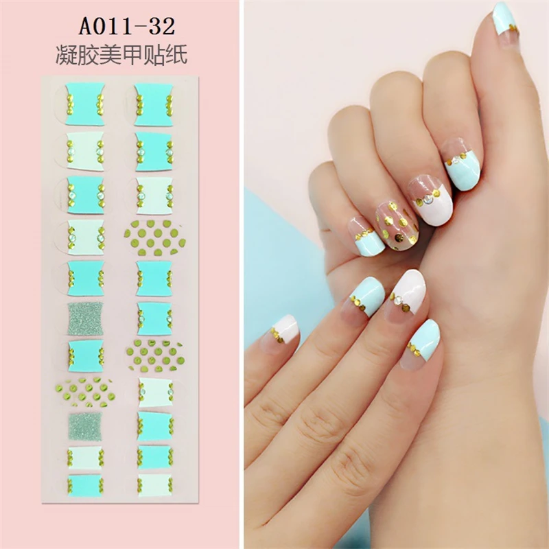 Line Pattern Retro Style Nail Art Sticker Set Full Covering Gel Decal Tool Nail Art Paper Decoration DIY Nail Art Accessories