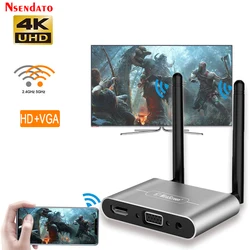 Mirascreen Car Wireless Miracast 5G 4K Dual Antenna Display HD TV stick adapter HD VGA AV 1080P wifi Display TV Receiver Dongle