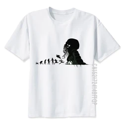 Cthulhu T Shirt Men Lovecraft Novel Unique Designer T-shirt Man's 100% Cotton Tee Shirts Summer High Quality Evolution Clothing