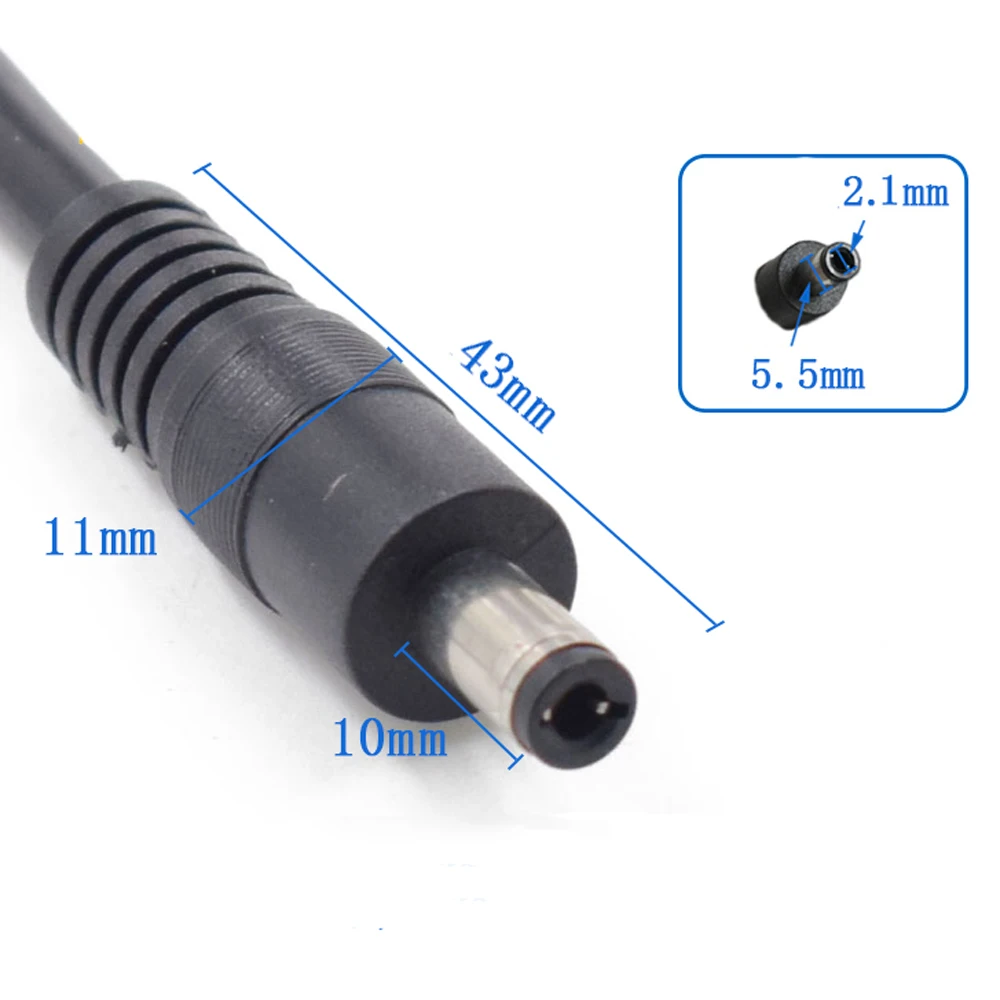 10 قطعة تيار مستمر السلطة ضفيرة ذكر برميل التوصيل 6 بوصة سلك 5.5 مللي متر x 2.1 مللي متر لشريط LED الخفيفة ، كاميرا CCTV الأمن ، DVR 16AWG 25 سنتيمتر