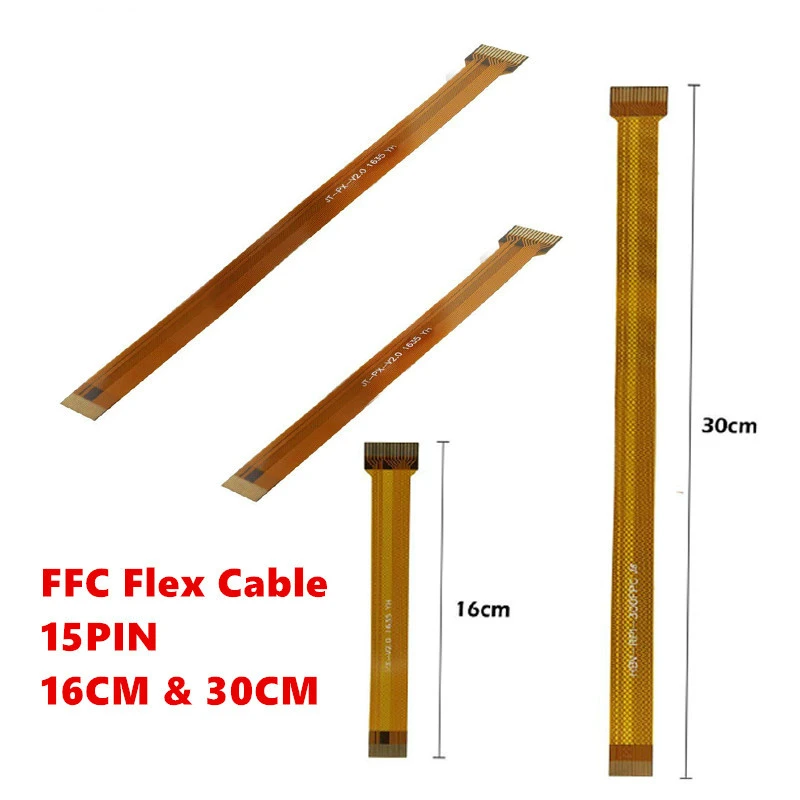 Cable flexible para cámara Raspberry Pi Zero FFC, 15 Pines, 16CM, 30CM, cinta para Raspberry Pi 3/2/b +