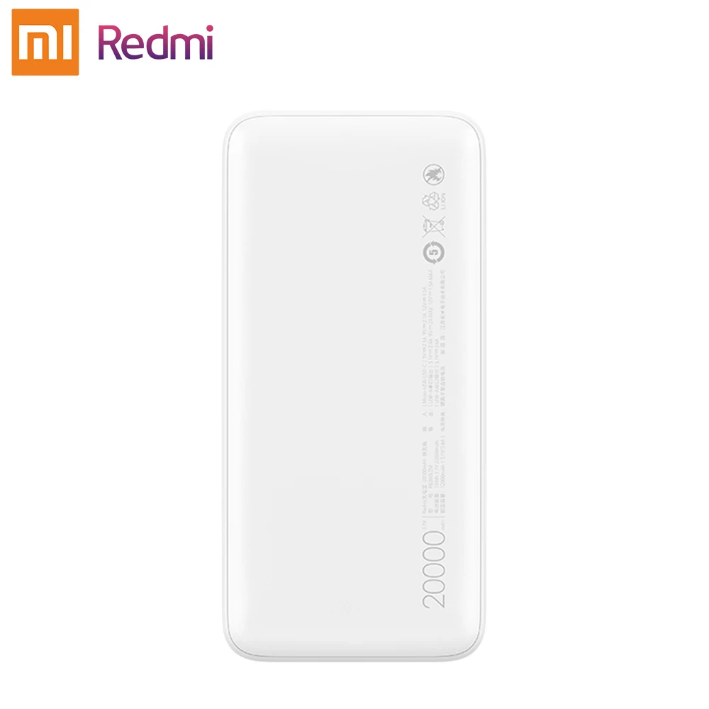 Caricabatterie portatile Xiaomi Redmi Power Bank 20000mAh 18W Quick Charge 10000mAh Powerbank caricabatterie rapido per Xiaomi Redmi Smart Phone