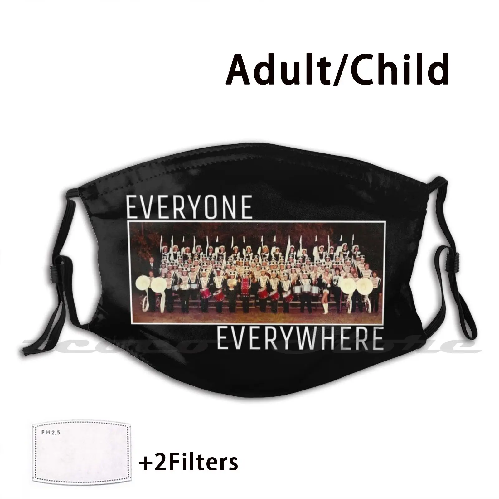 

Everyone Everywhere Mask Adult Child Washable Pm2.5 Filter Logo Creativity Everyone Everywhere Band Philadelphia Emo Math