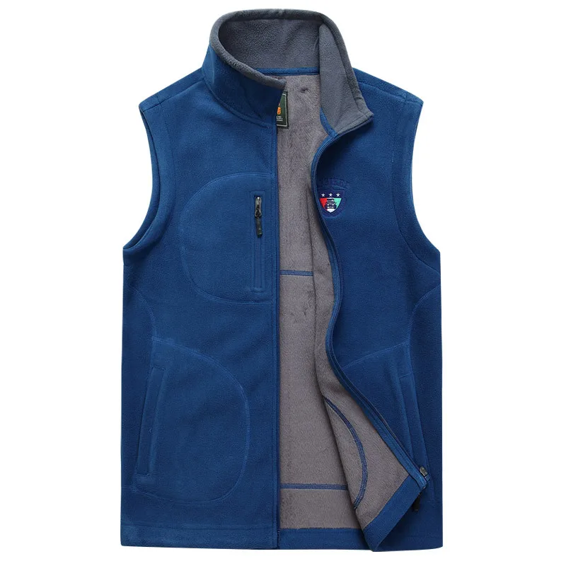 

Autumn Winter Fleece Softshell Men's Vests Warm Zip Casual Waistcoat Mens Sleeveless Jacket Outwear Jacket Male Clothing