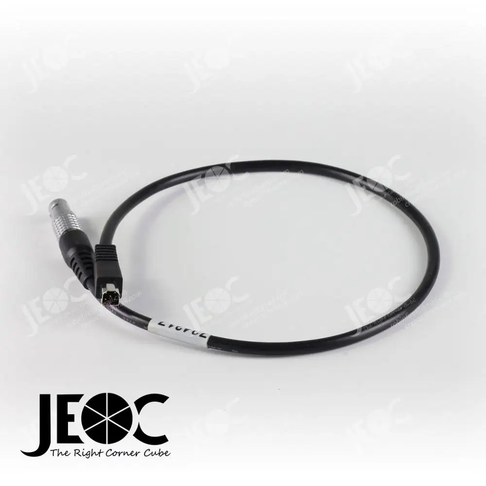 JEOC GEV171, Charger Cable for Leica Battery, round 5pin to hexagon 5pin