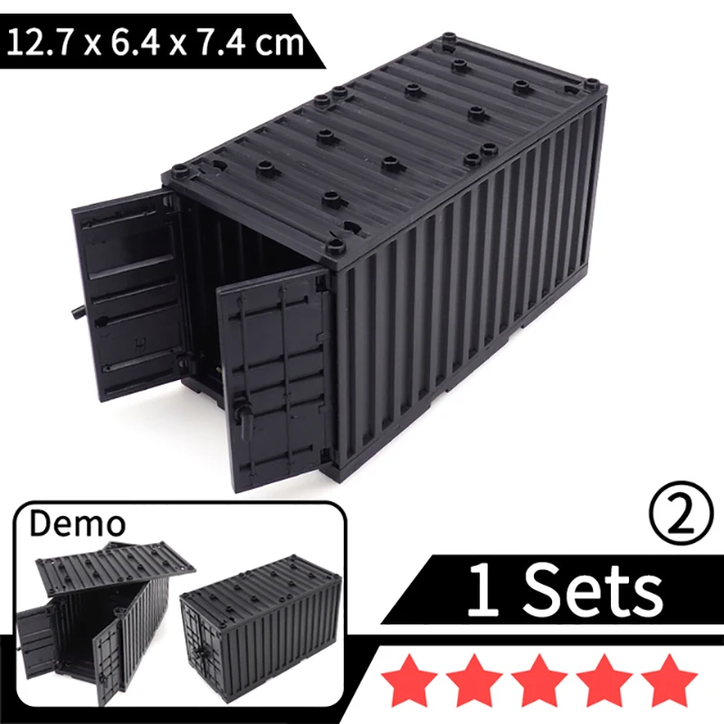 WW2 Military Weapons Gun Container Building Block Figures Accessories Equipment MOC Brick Shipping Transport Case SWAT Kids Toys