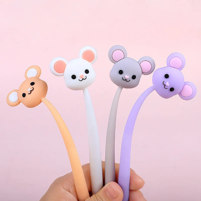 16pcs Balloon mouse neutral pen cute little fresh Korean style simple student 0.5mm black