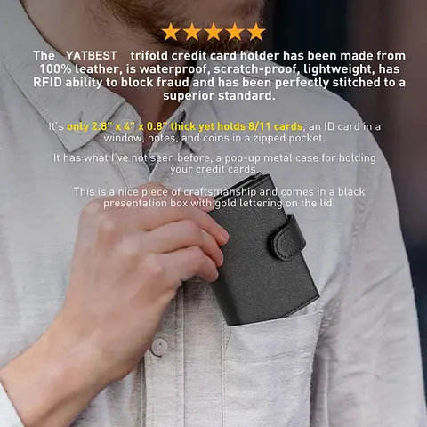 10 best sales plånbok med korthållare - №7