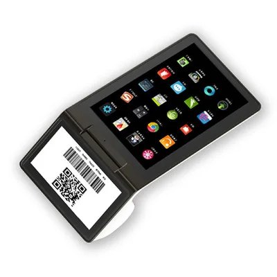 Dual screen android pos system with built in thermal printer barcode scanner RFID smart card reader PC900