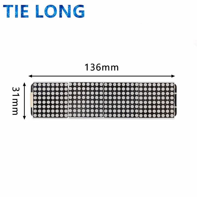 Imagem -06 - Dot Matrix Control Module Módulo de Microcomputador Único Chip em Display Enviar Linha 5p H6a4 Max7219