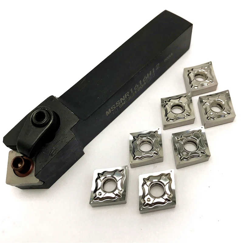 Portaherramientas externo MSSNR1616H12 MSSNR2020K12 MSSNR2525M12 + insertos de carburo SNMG120404/08, herramienta de corte de torno, inserto de torneado