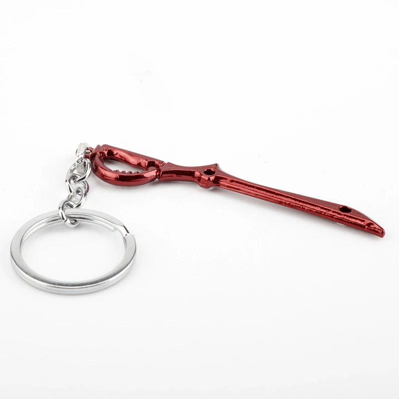 Anime KILL LA KILL Knife Pendant Keychain Men Women Weapon Chaveiro Key Rings Metal Key Holder