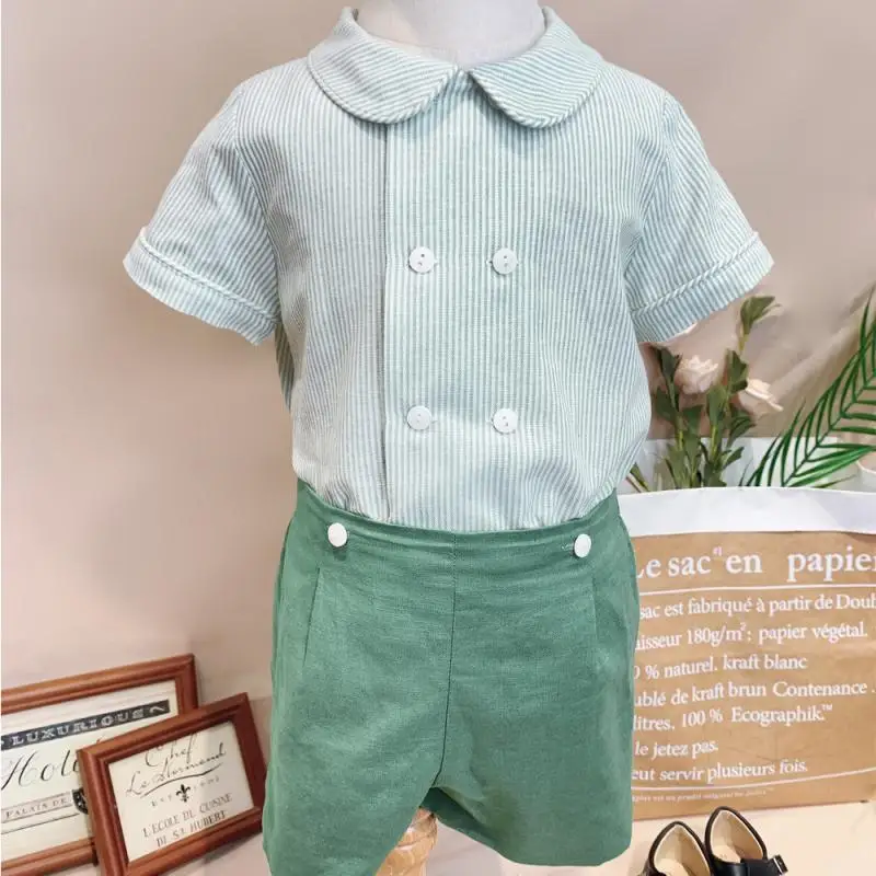 2024 New Children Boutique Clothing  Boys Girls Spanish Outfits Baby Girl Spain Birthday Dress Brother Sister Mathcing Clothes