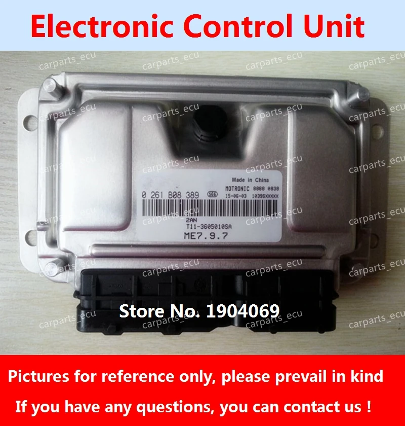 

Engine Computer Board 0261B08389 T11-3605010SA M7.9.7 ECU F01R00D670 F01RB0D670 T11-3605010BE For Chery Tiggo Car