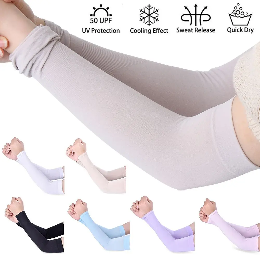 Warmer Running Summer Cooling Basketball Arm Cover Sun Protection Outdoor Sport Arm Sleeves