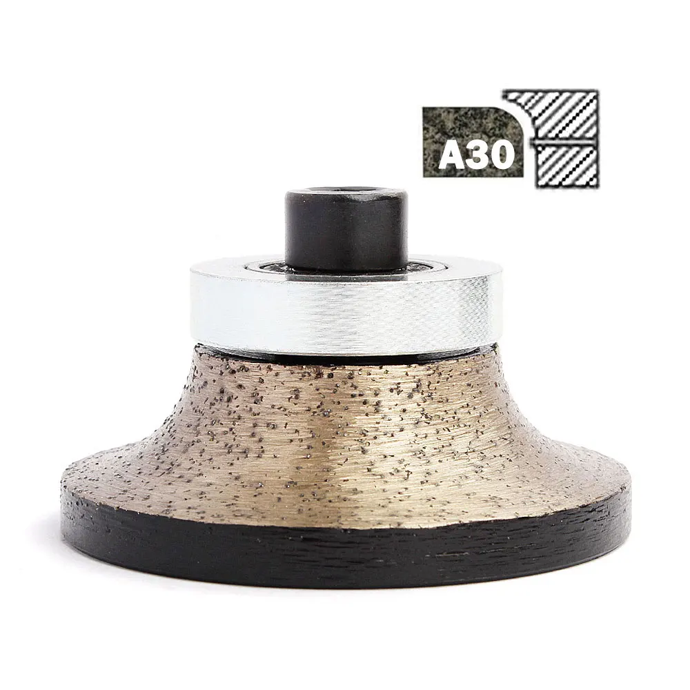 

A30 Diamond Grinding Wheel M10 Thread Stone Profiling Wheel Wet Use Granite Marble Coutertop Router Bit Diameter 70mm