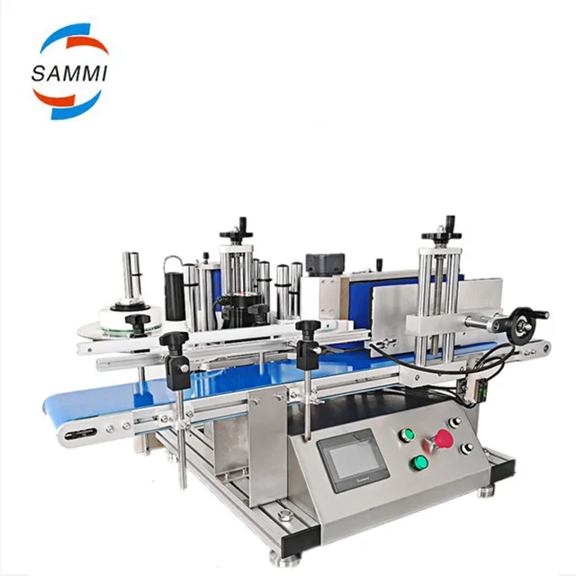 Full Automatic Top Adhesive Sticker Labeling Machine For Bottle SMTBJ-50