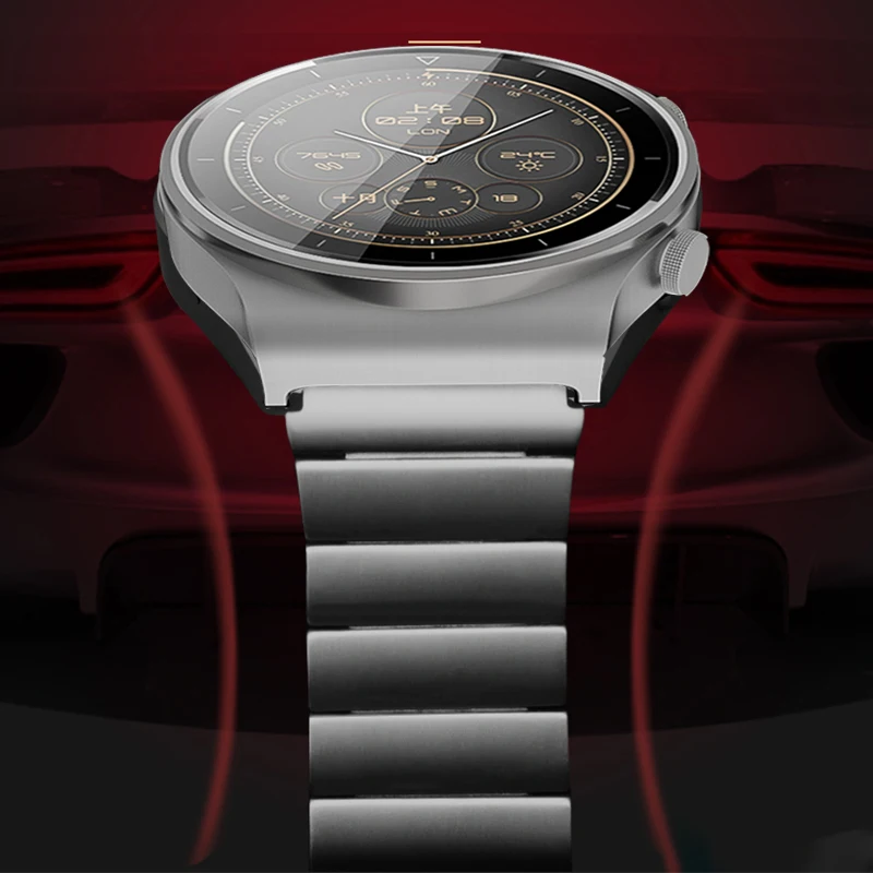عالية الجودة التيتانيوم رمادي حزام الساعات لهواوي ساعة 3 / GT 2 برو/GT 2 46 مللي متر/GT أنيقة 22 مللي متر حزام ساعة المعصم حزام