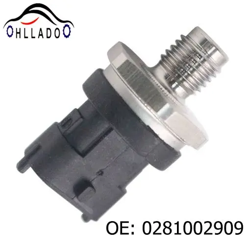 HLLADO New Fuel Rail Pressure Sensor 0281002909 Fit For Hyundai Tucson Elantra Santa Fiat KIA Carens Sportage Xtrek 2.0