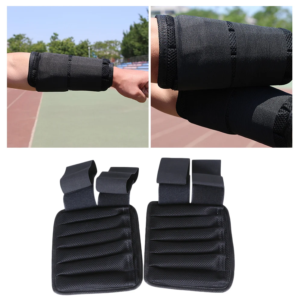 

2pcs Adjustable Wrist Weights Adjustable Invisible Steel Plate Gym Gloves Wrist Weighted Weight Loading Wraps Strength Training