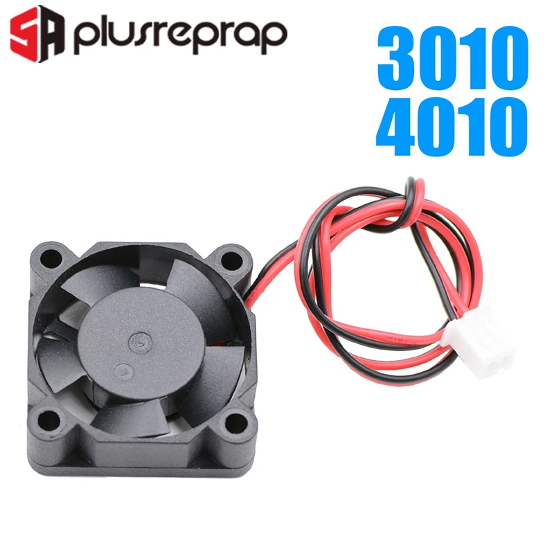 5015/4010/3010/5010/6010/8010 12V 24V Cooling Turbo Fan Brushless DC Cooler Blower 2-Wire Black Plastic Fan For 3D Printer 6