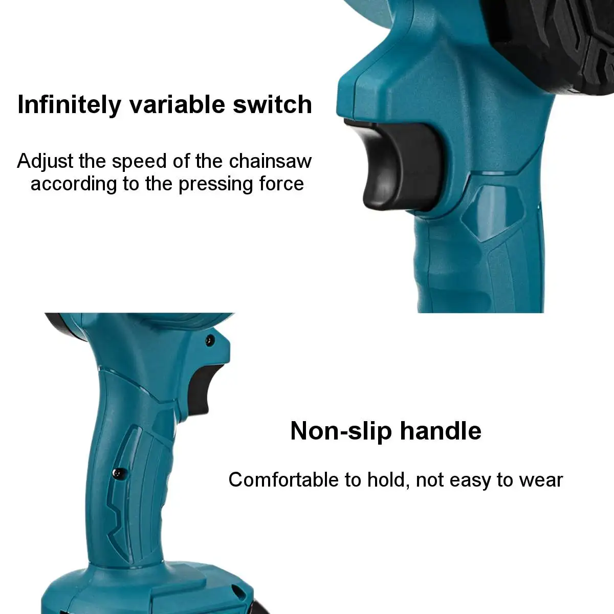 BLMIATKO 3000W 4 Inch Mini Electric Chain Saw With 2PC Battery Woodworking Pruning One-handed Garden Tool Rechargeable EU Plug