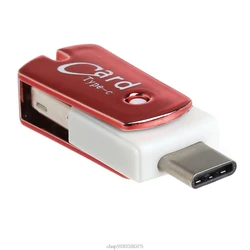 USB 3.1 tip C kart okuyucu adaptörü Chromebook için not 8 Ja06 20 Dropship