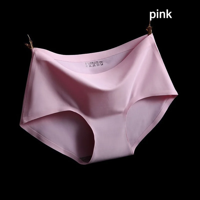 Sexy Style Fashion Women's Panties Ice Silk Cool Refreshing Seamless Underwear Triangle Big Yards Female Briefs