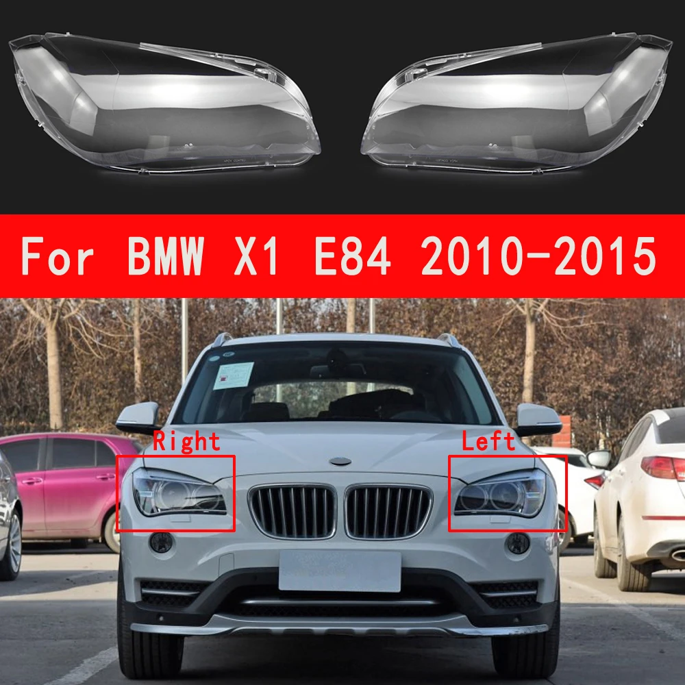 Car Front Headlight Cover Lens For BMW X1 Car Front Headlight Glass Cover Headlamps Transparent Shell For E84 2010-2015