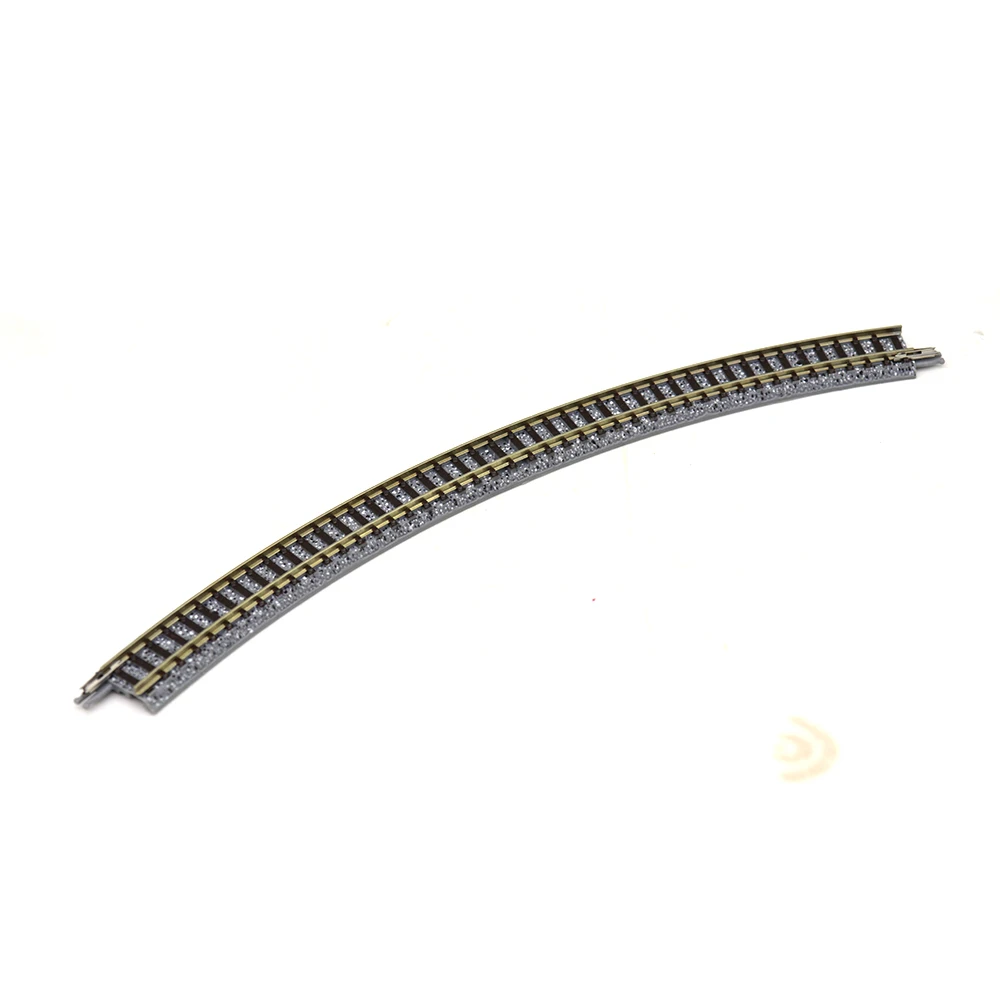 2pcs N Scale Miniature Track 1:150 Railway Railroad Kits Tomix C280-45 Curved Track Toys for Diroama Collection Birthday Gift