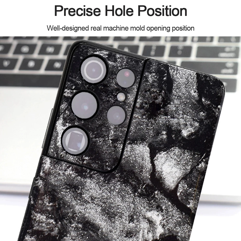 2025 New Marble Back Cover Back Film Matte Film For Samsung S25 S24 S23 S22 S21 Ultra S20 S10 S9 Wrap Note 20 10 9 8 Sticker