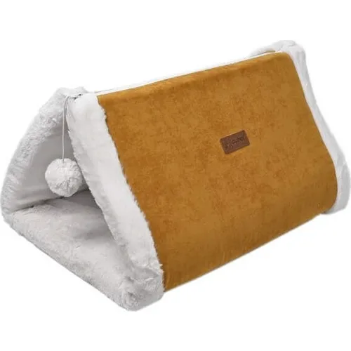 

Dubex Plush Cat Play Tunnel and Slot Mustard